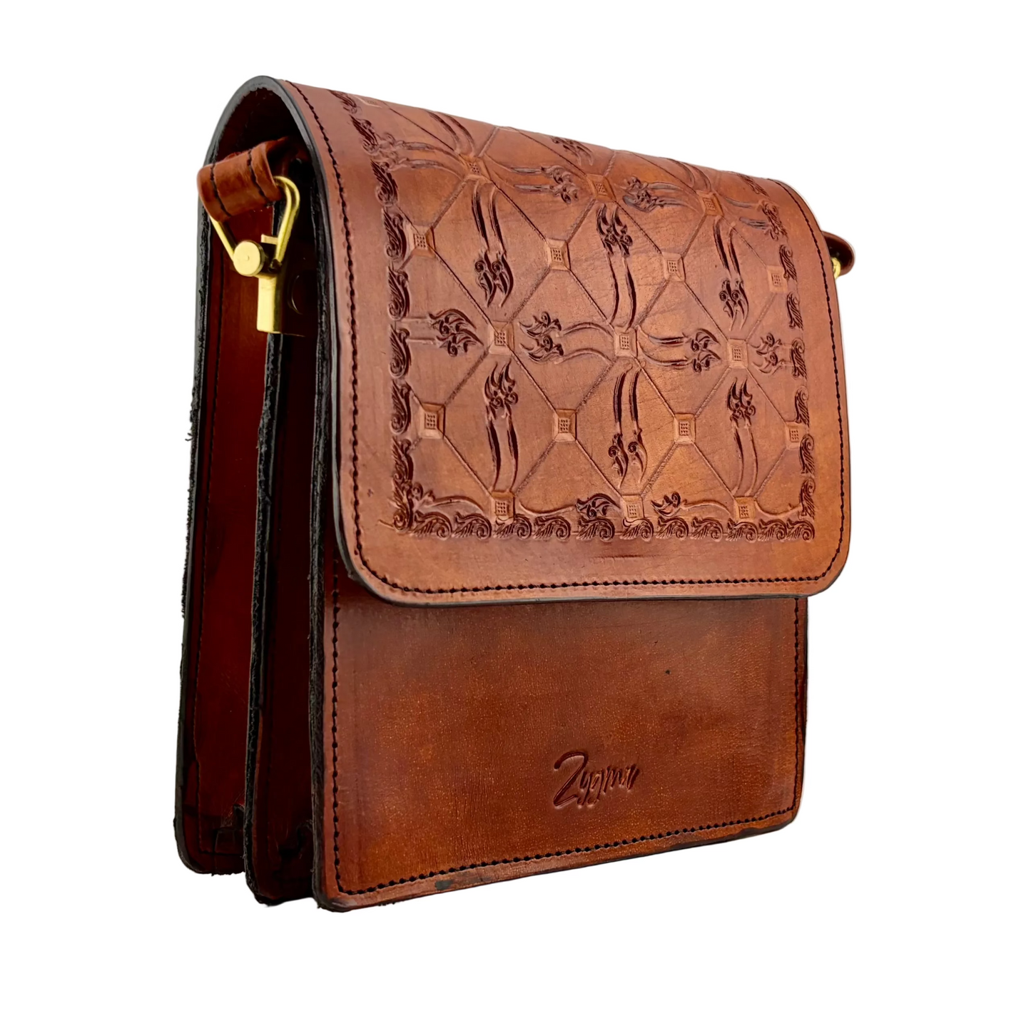 Zygma® Genuine Handmade Leather Sling Crossbody Bag for Women — 4 Designs