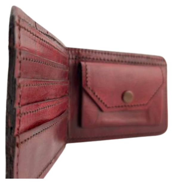 Zygma Handmade Genuine Leather Men’s Wallet – Brown | Slim Bi-Fold Wallet with 4 Card Slots, 1Coin Pocket &1 Cash Compartment | Durable Handcrafted Leather Wallet for Men